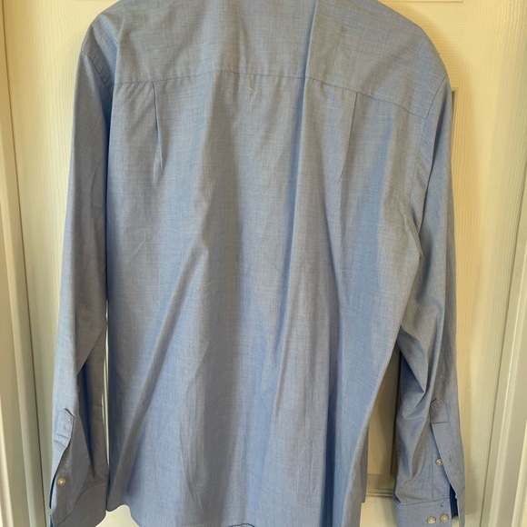 Calvin Klein Blue Dress Shirt Classic Fit - Picture 3 of 5